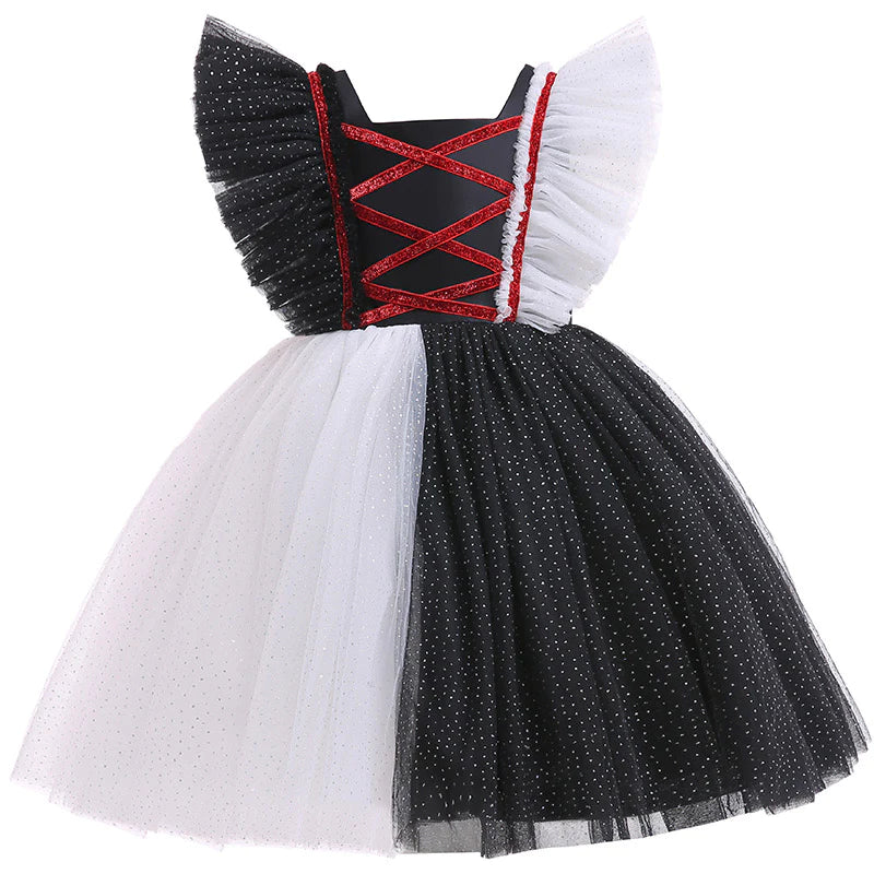Cosplay Halloween Costume Party Black and White Dresses