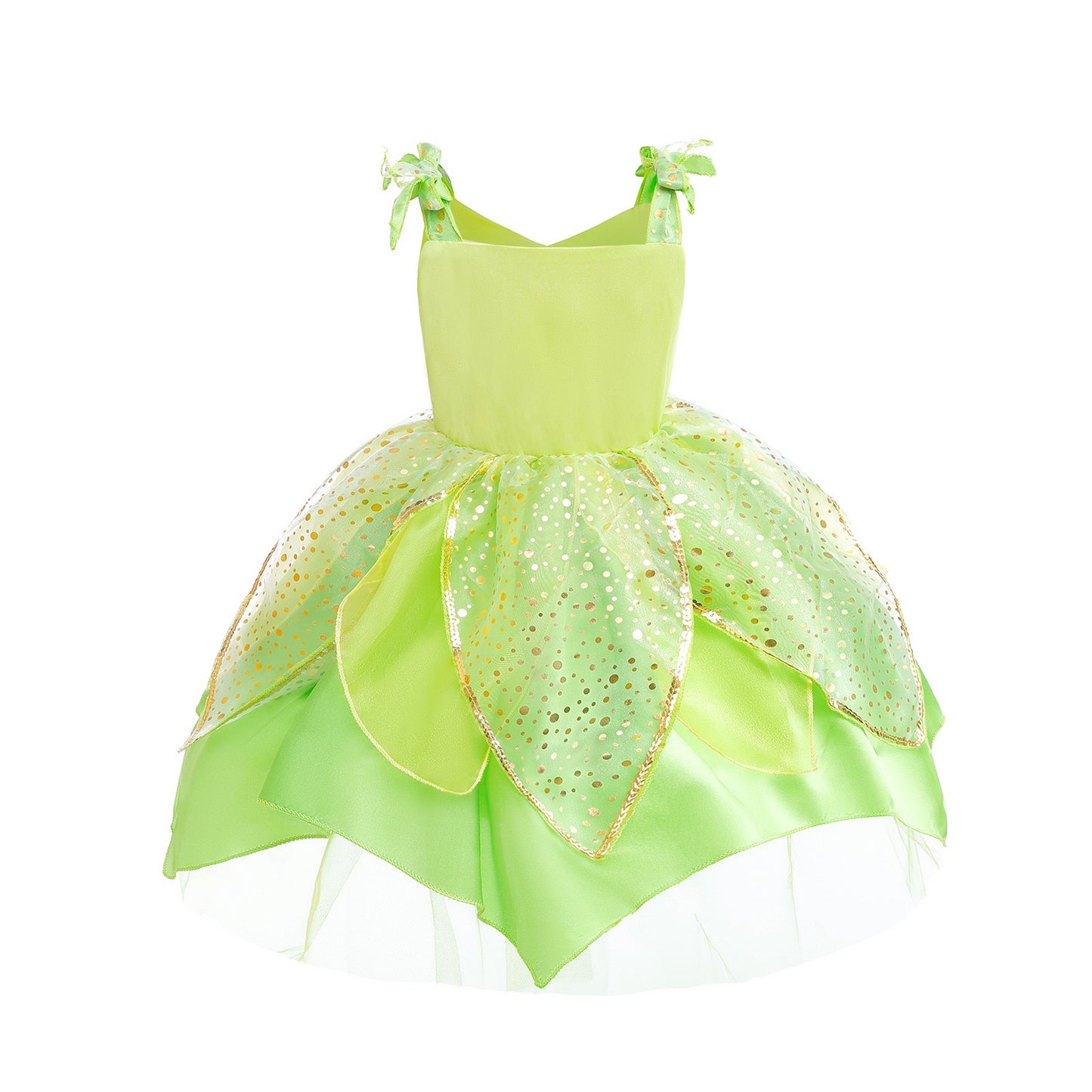 Magic Little Fairy Tinker Bell Costume With Butterfly Wings Party Dress