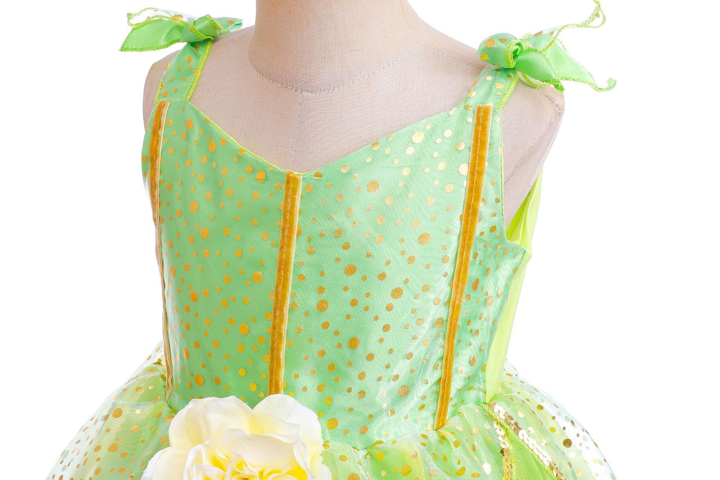 Magic Little Fairy Tinker Bell Costume With Butterfly Wings Party Dress