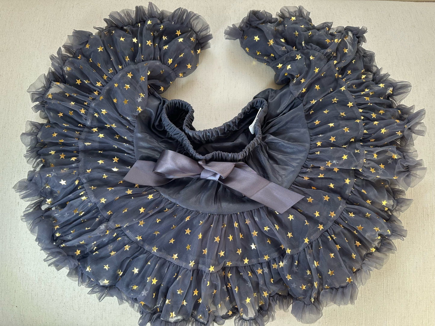 Girls Tutu Skirt Star Grey