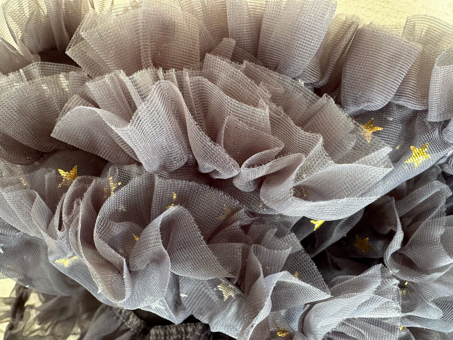 Girls Tutu Skirt Star Grey