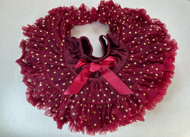 Girls Tutu Skirt Star Red