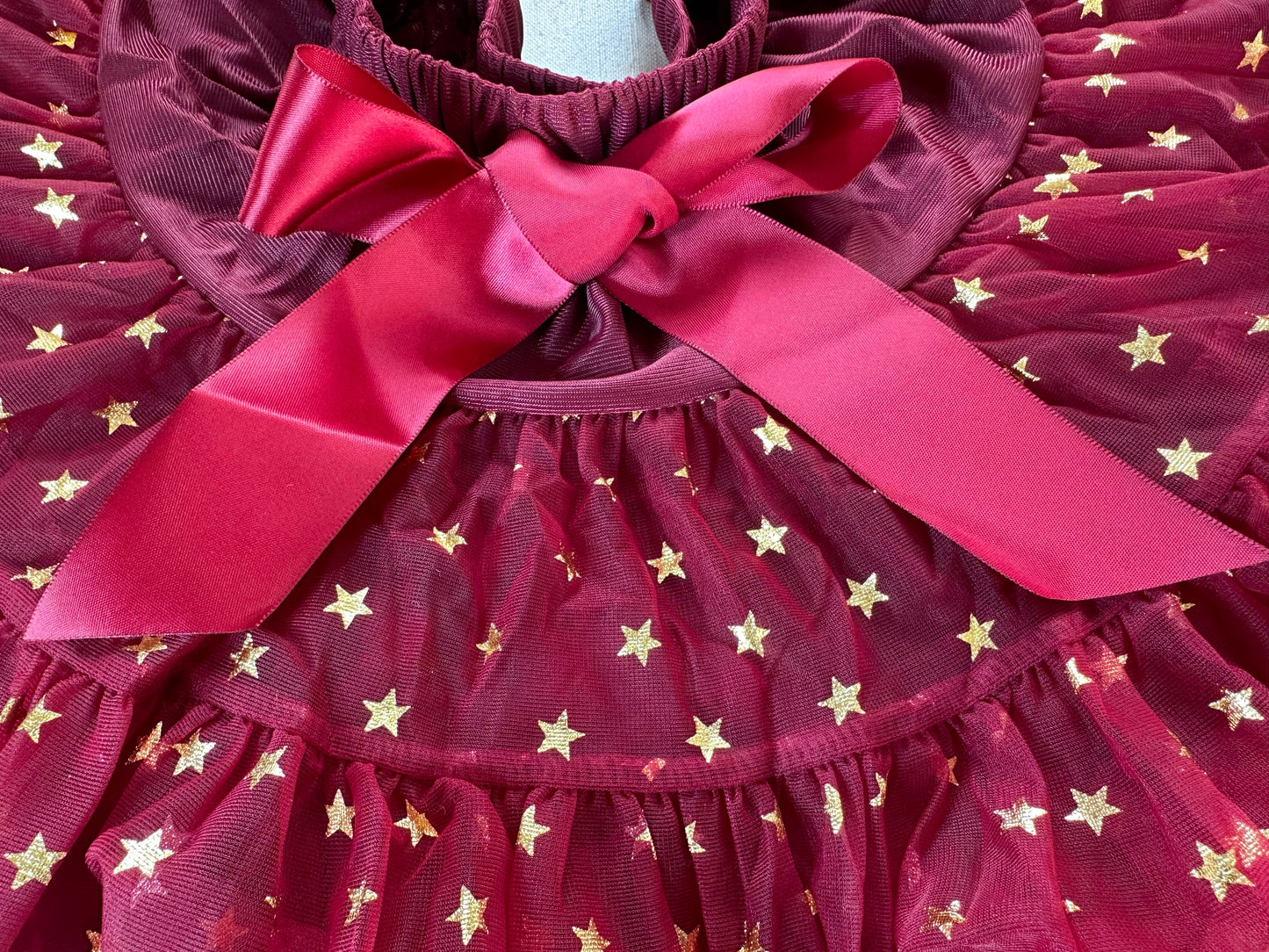 Girls Tutu Skirt Star Red