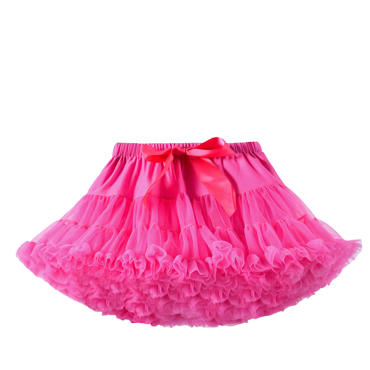 Girls Tutu Skirt Rose Red