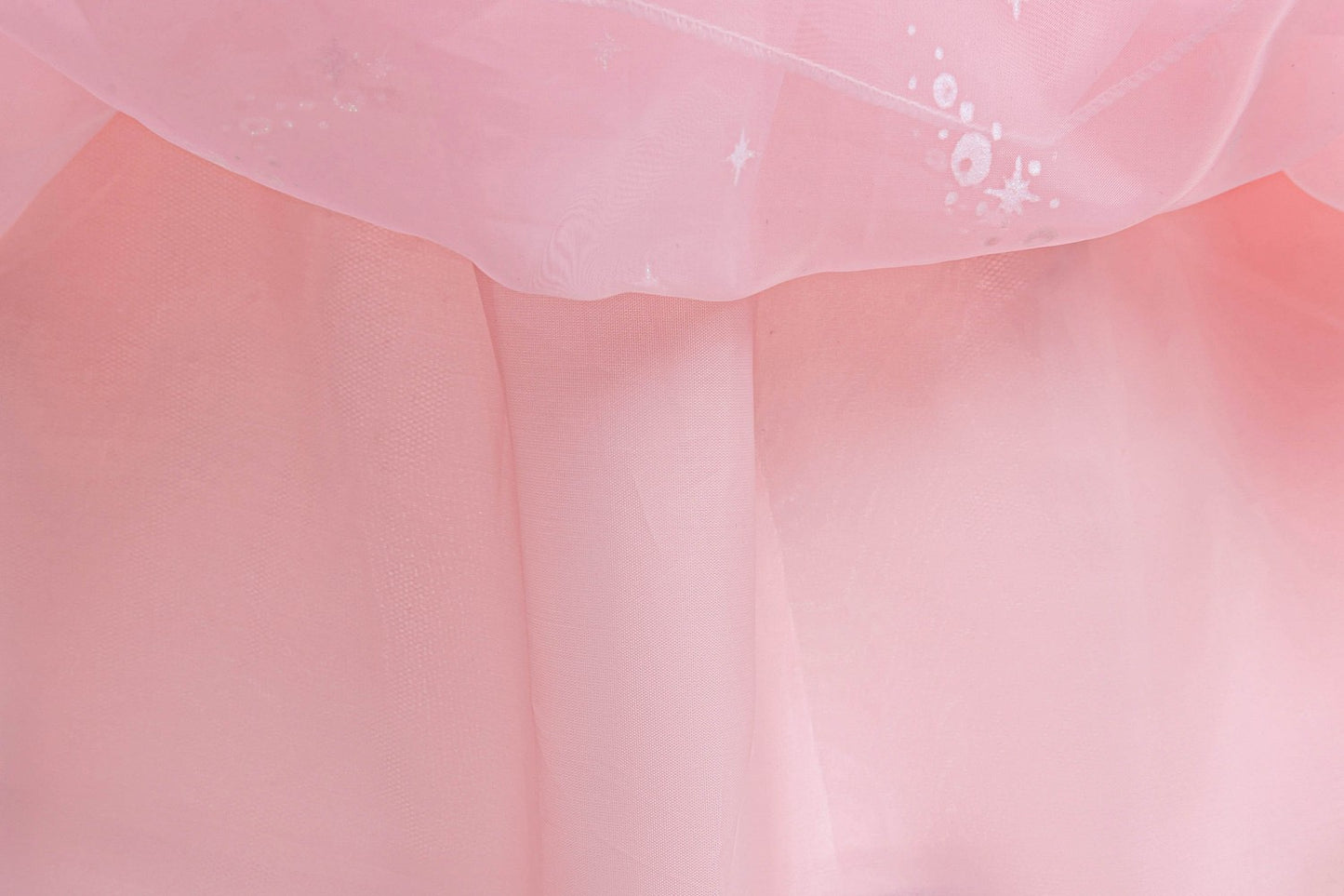 Pink Witch Glinda Princess Costume with Shiny Fluffy Bubble Tulle Dress