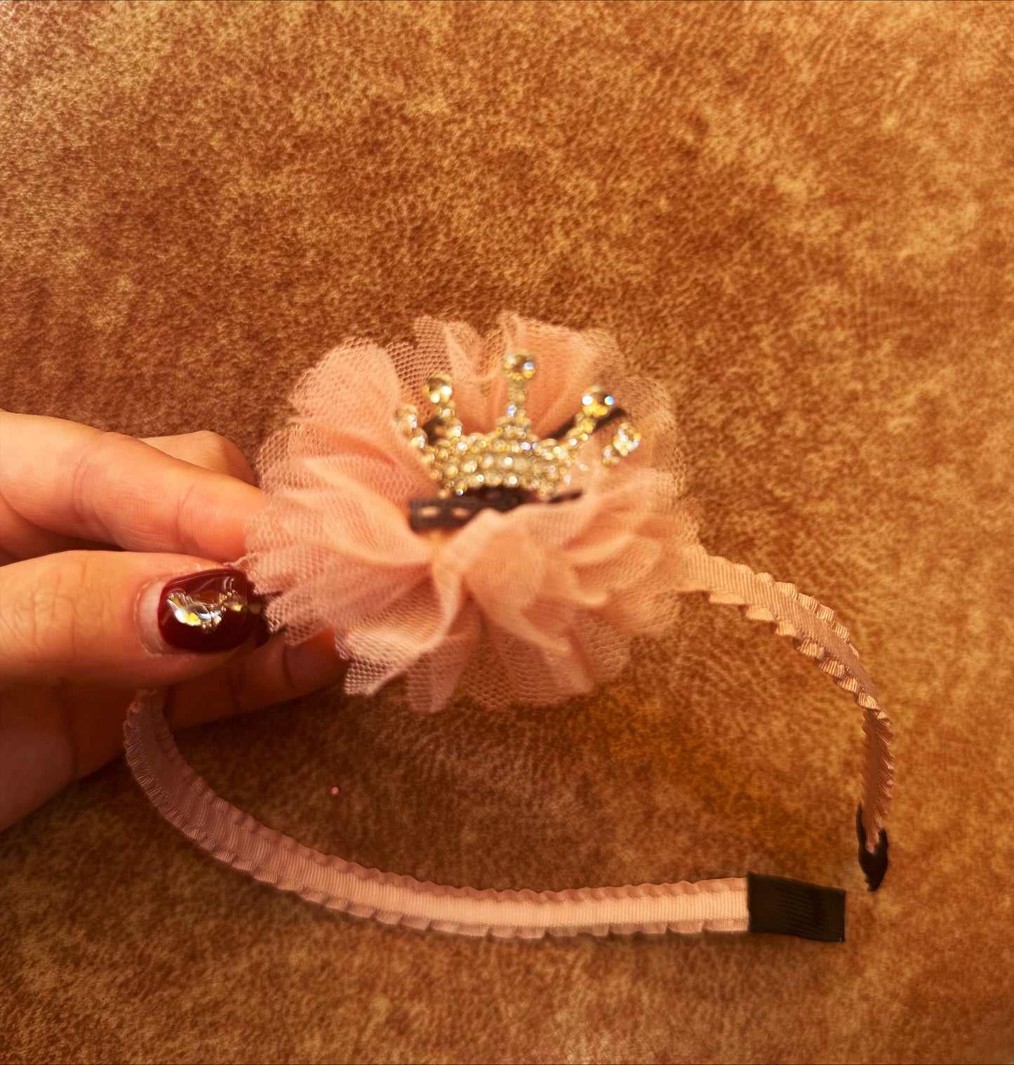 Three-dimensional Diamond Lace Crown Hairpin 2
