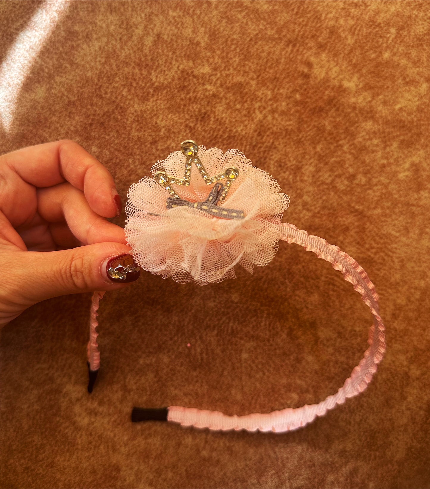 Three-dimensional Diamond Lace Crown Hairpin 2