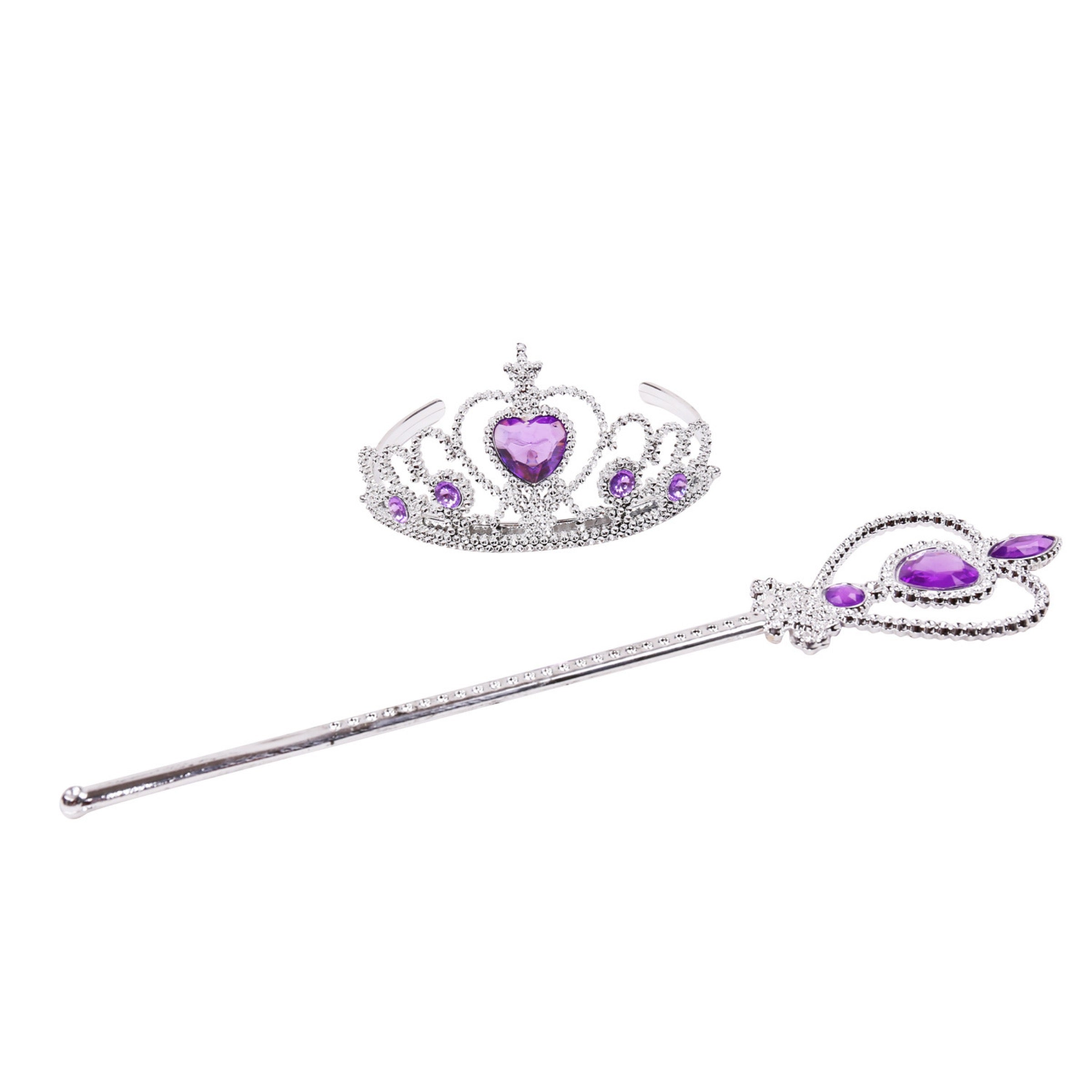 Princess Frozen Accessories Tiara Crown And Magic Wand
