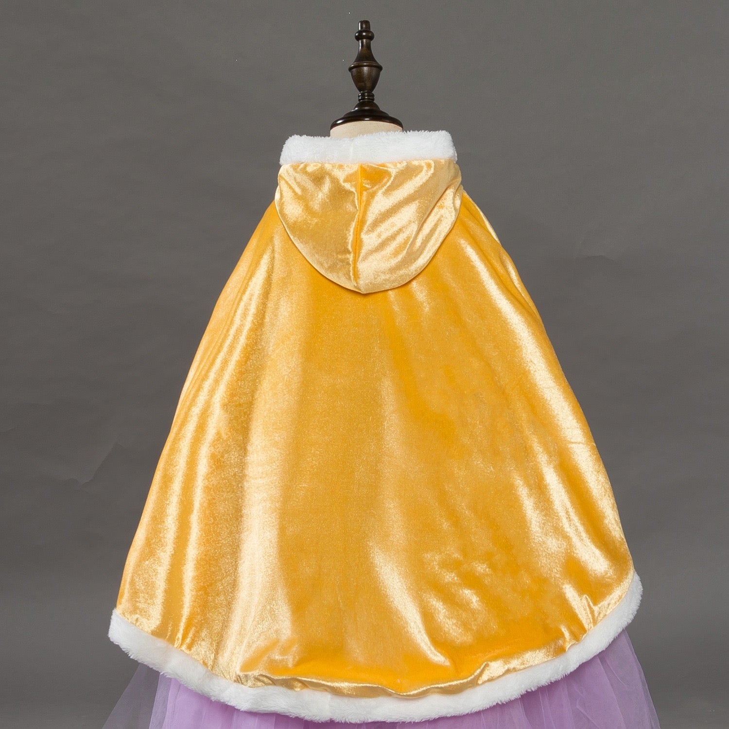 Princess Winter Cloak Cape Yellow