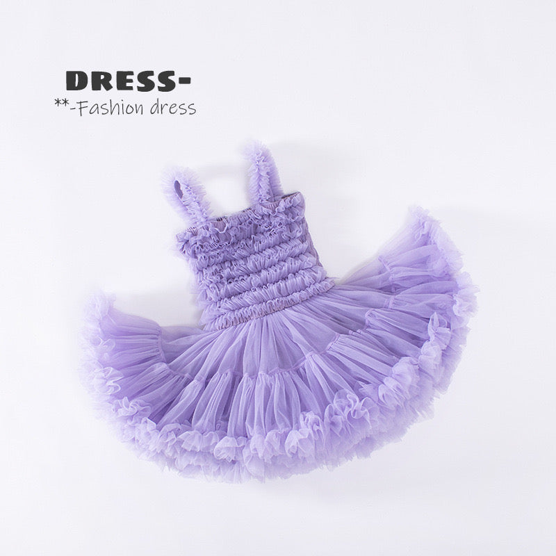 Siamese Tutu Dress Light Purple
