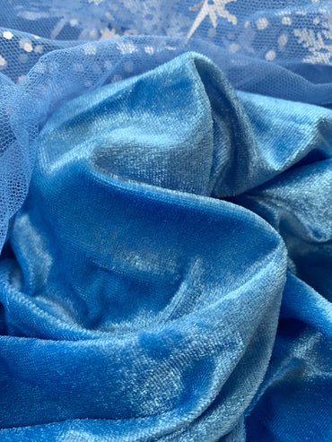 Princess Winter Cloak Cape Star Blue