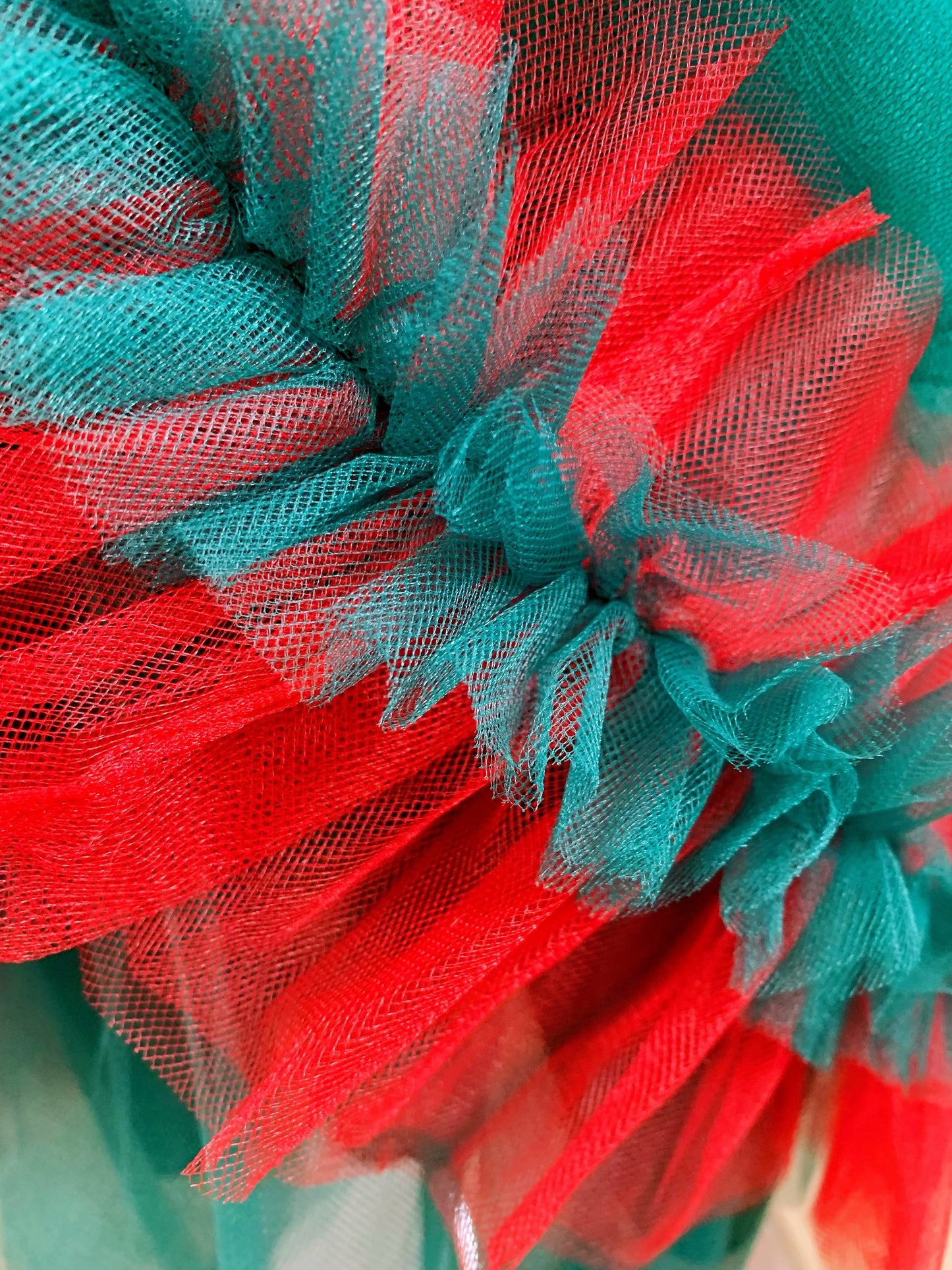 Embroidered Lace Christmas Princess Dresses Red With Green