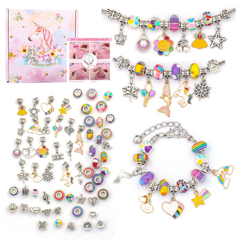 Girls Toys Charm Bracelet Jewelry Gift Set