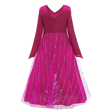 Elegant and Luxurious Frozen Elsa Princess Dresses Pink Style4