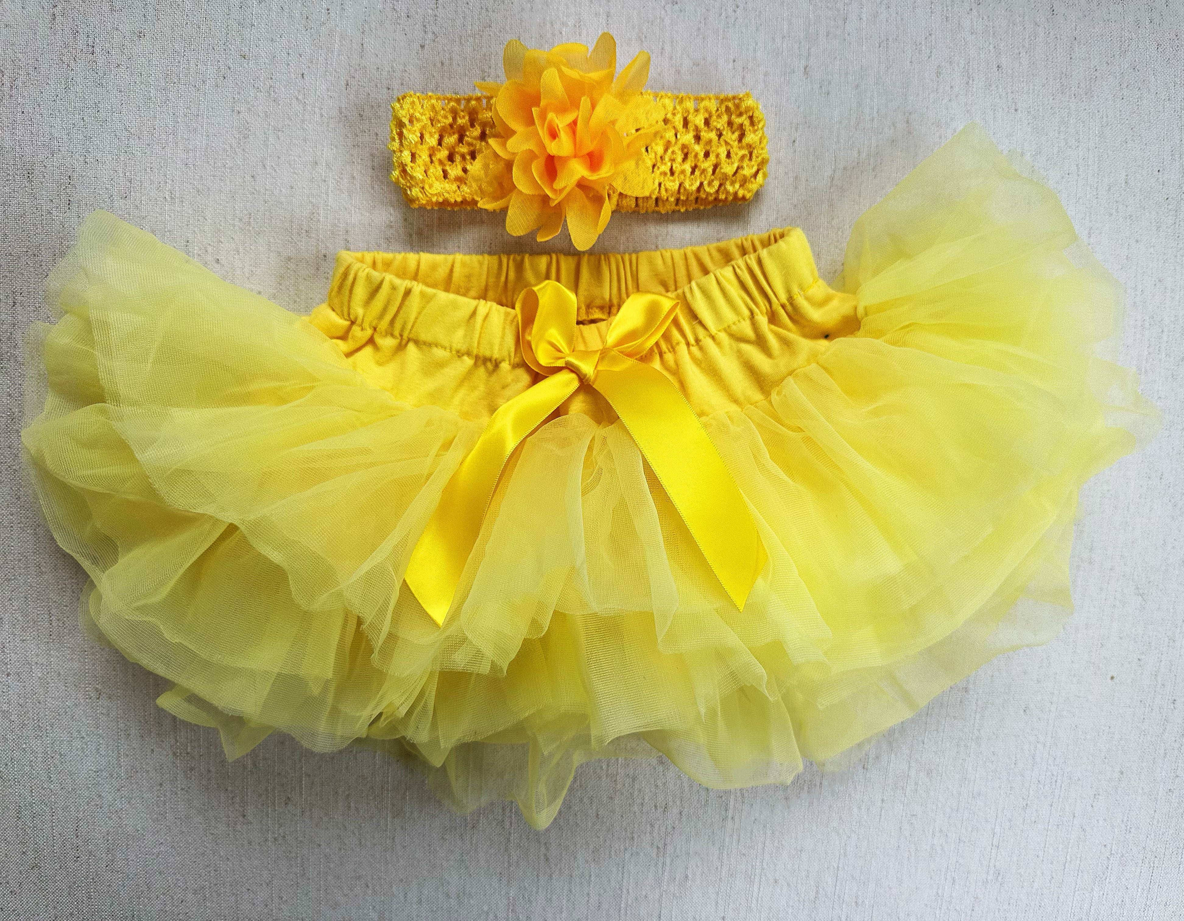 Tutu Skirt For Baby Yellow