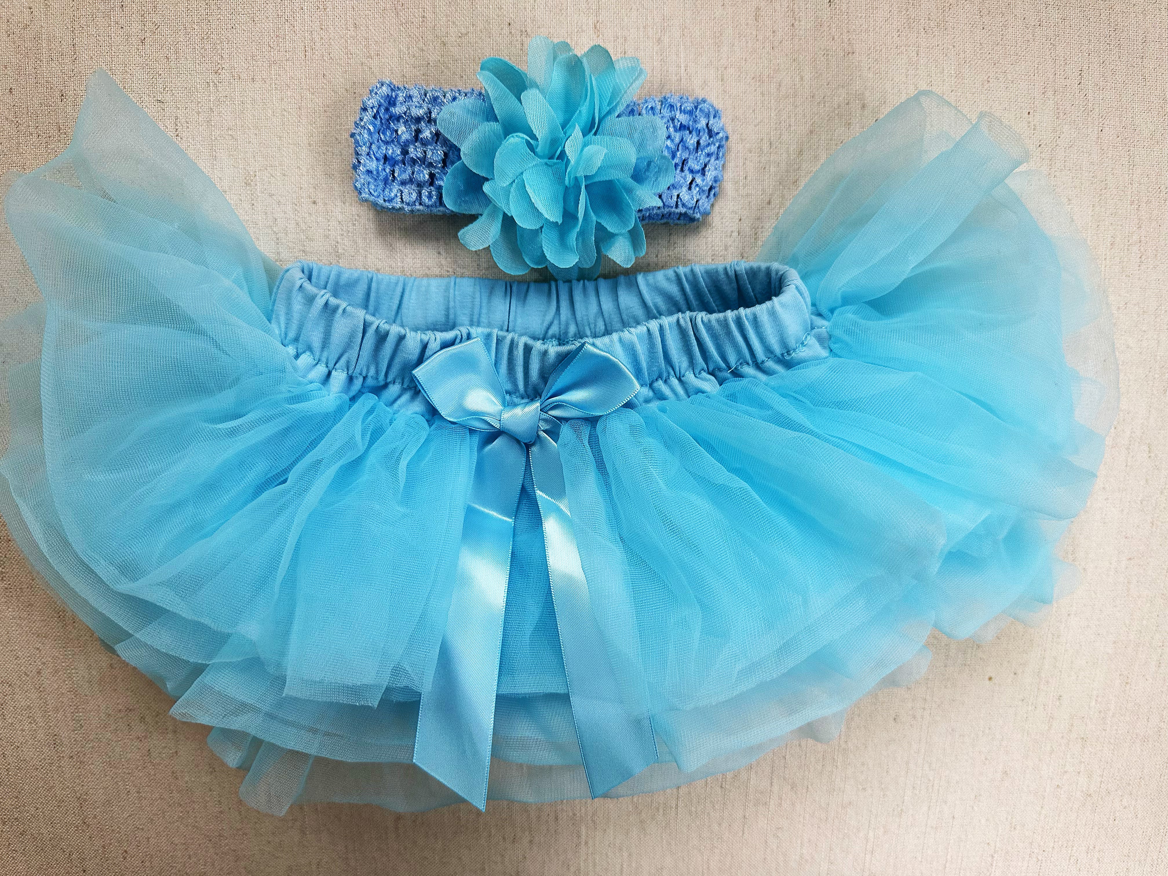 Tutu Skirt For Baby Light Blue