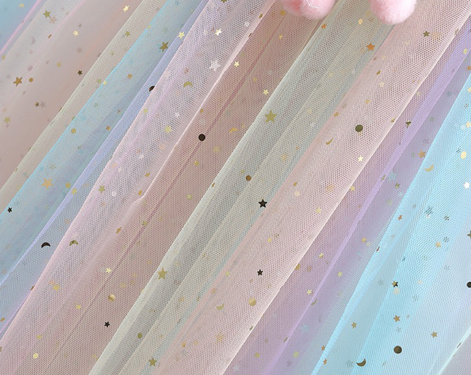 Princess Cloak Cape Light Rainbow