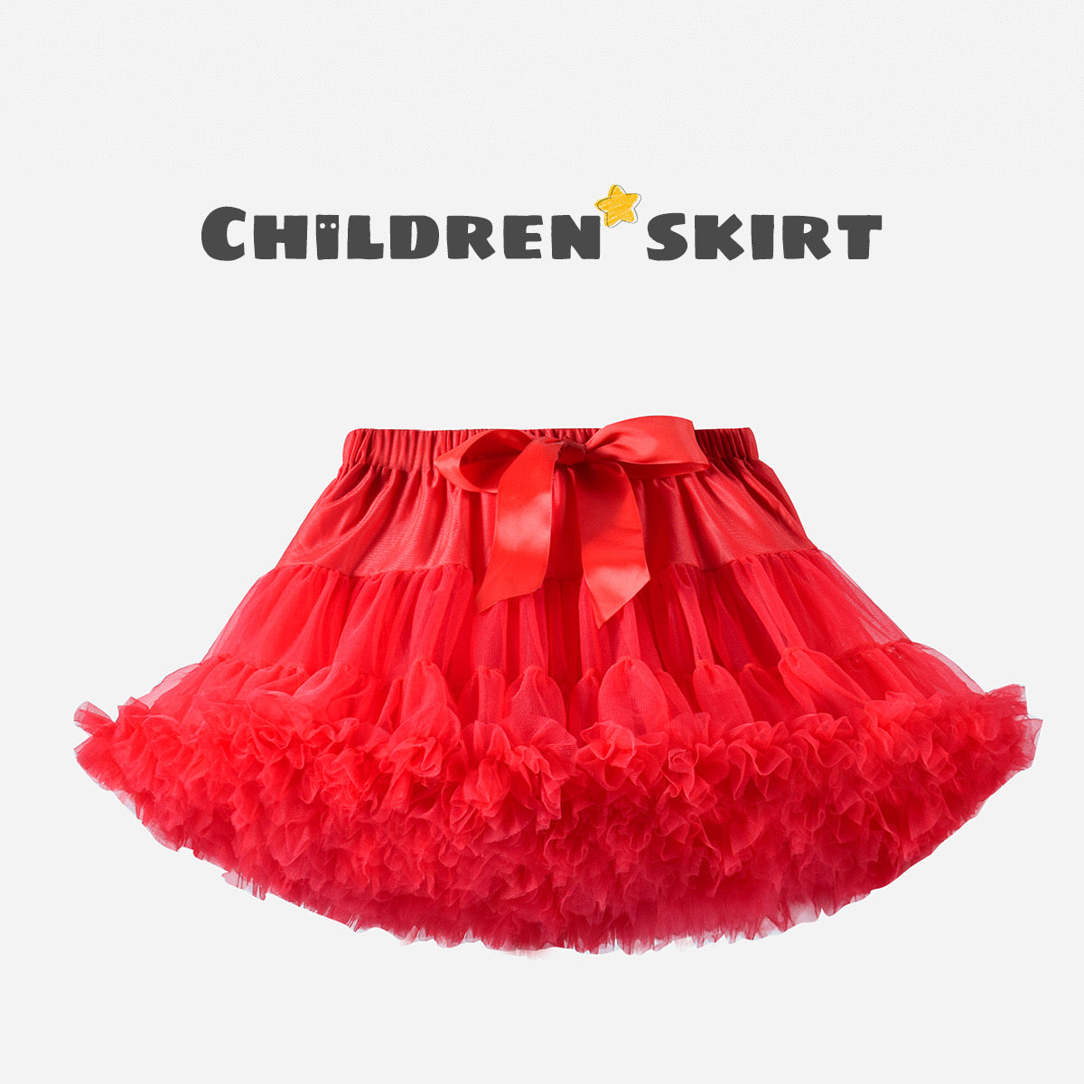 Girls Tutu Skirt Christmas Red