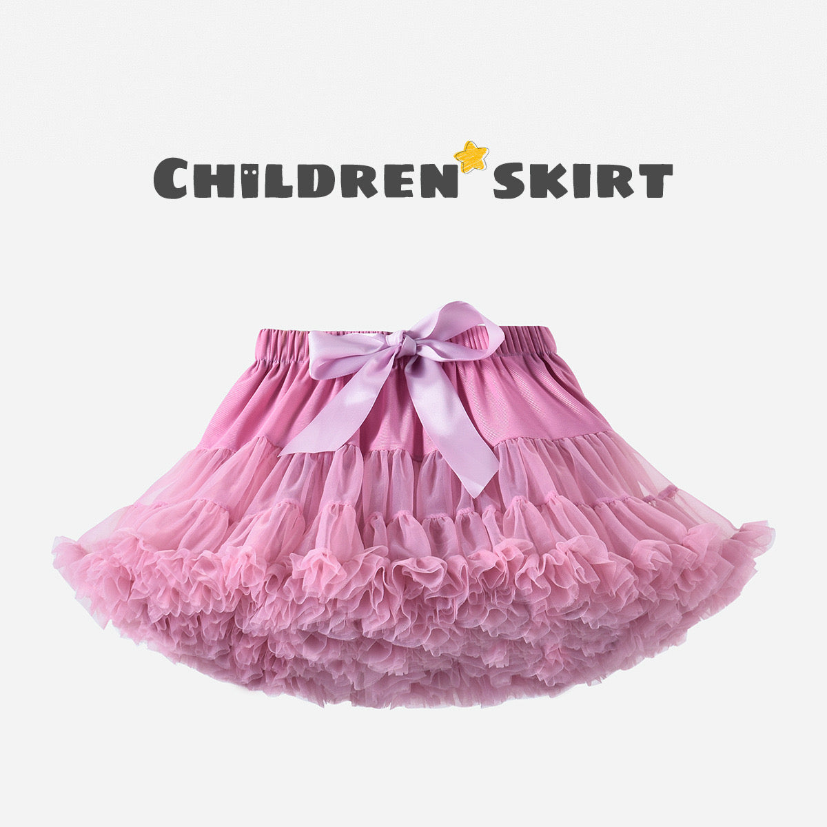 Girls Tutu Skirt Leather Pink