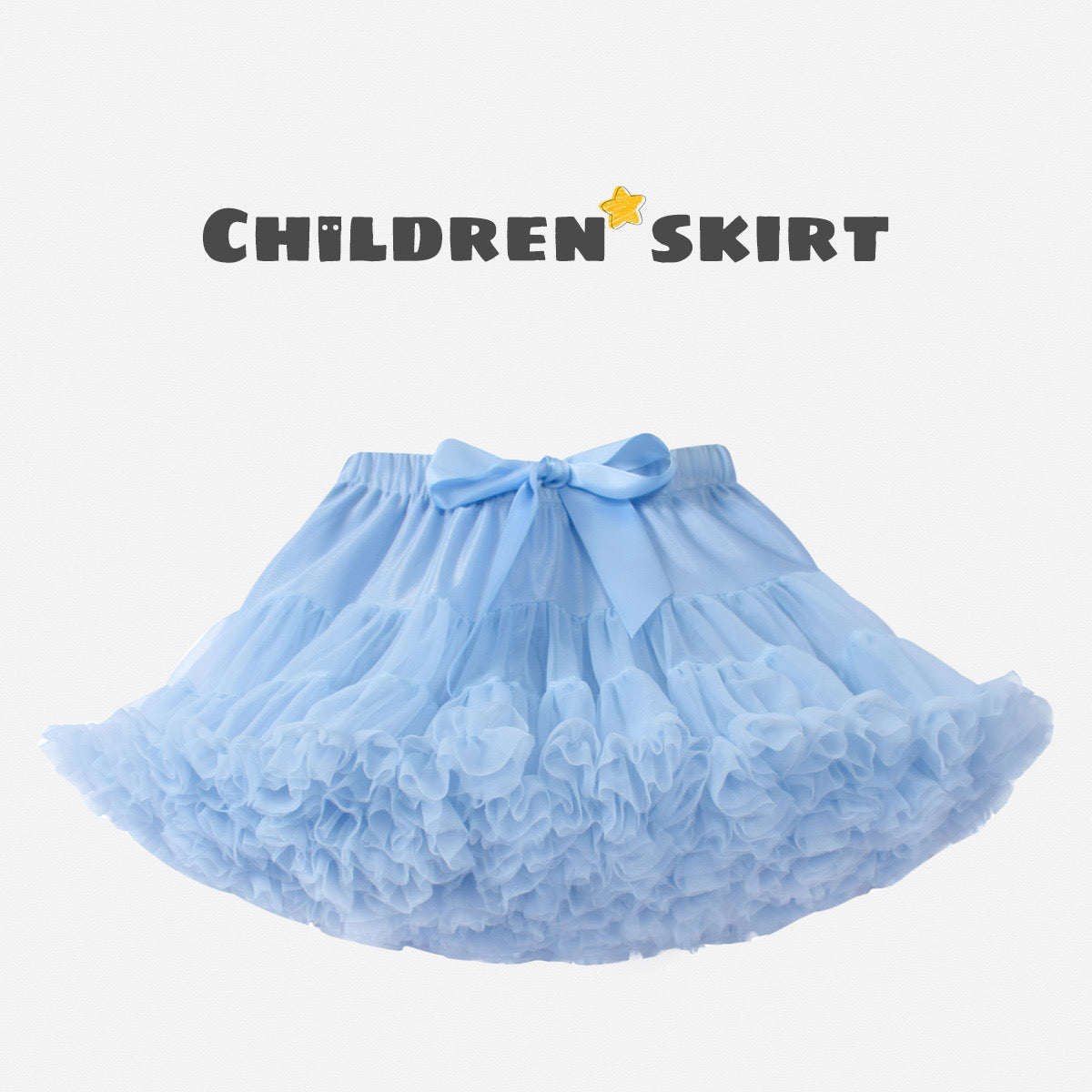 Girls Tutu Skirt Sky Blue