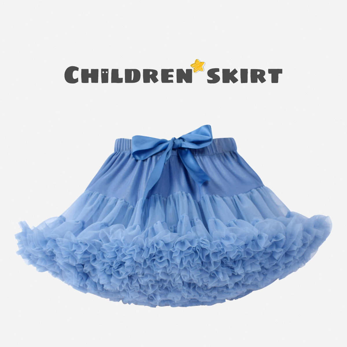 Girls Tutu Skirt Grey Blue