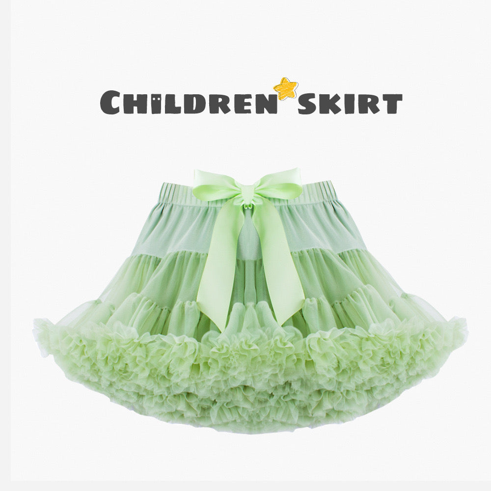 Girls Tutu Skirt Avocado Green