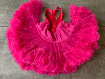 Girls Tutu Skirt Rose Red