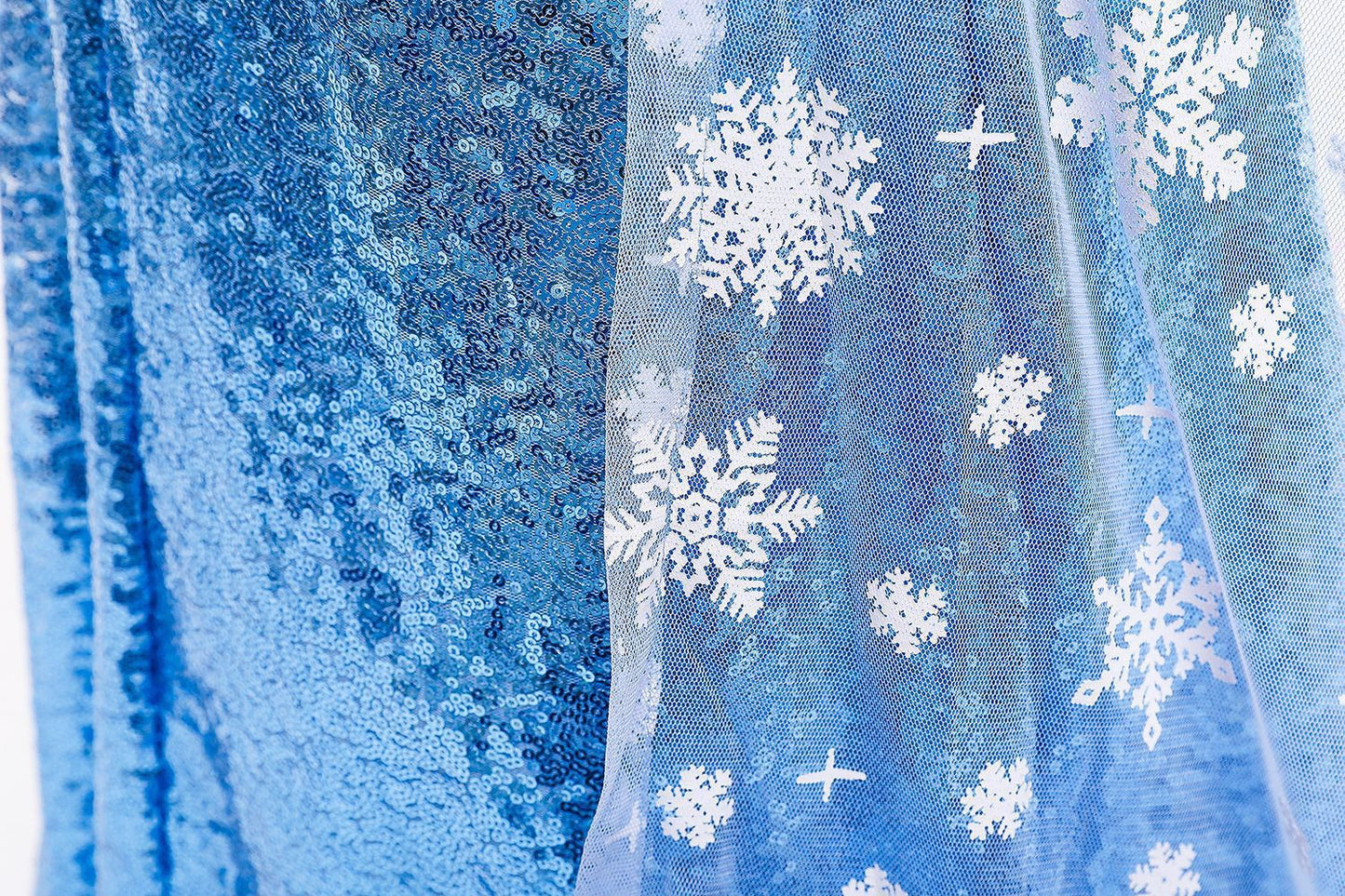 Elegant and Luxurious Frozen Elsa Princess Snow Blue Style8