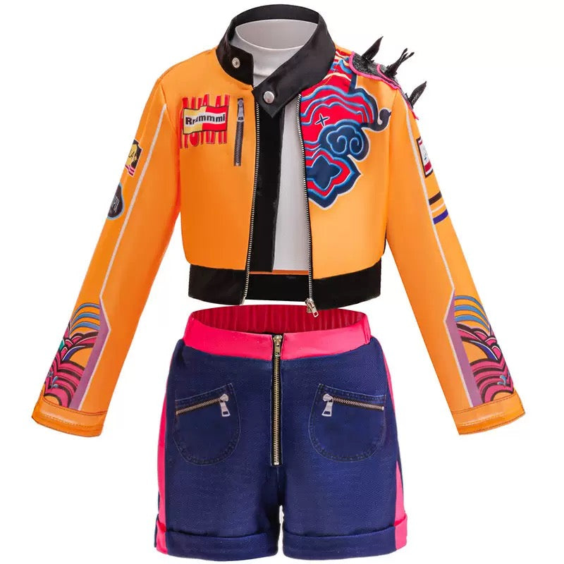 KPop Rumi Yellow Jacket Style Costume Set for Girls