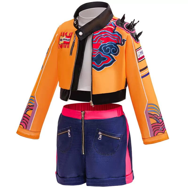 KPop Rumi Yellow Jacket Style Costume Set for Girls