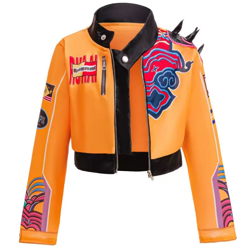 KPop Rumi Yellow Jacket Style Costume Set for Girls