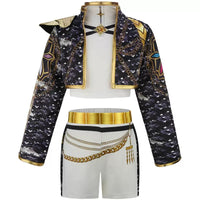 KPop Rumi Black Star Jacket Style Costume Set for Girls