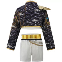 KPop Rumi Black Star Jacket Style Costume Set for Girls