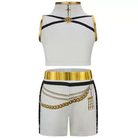 KPop Rumi Black Star Jacket Style Costume Set for Girls