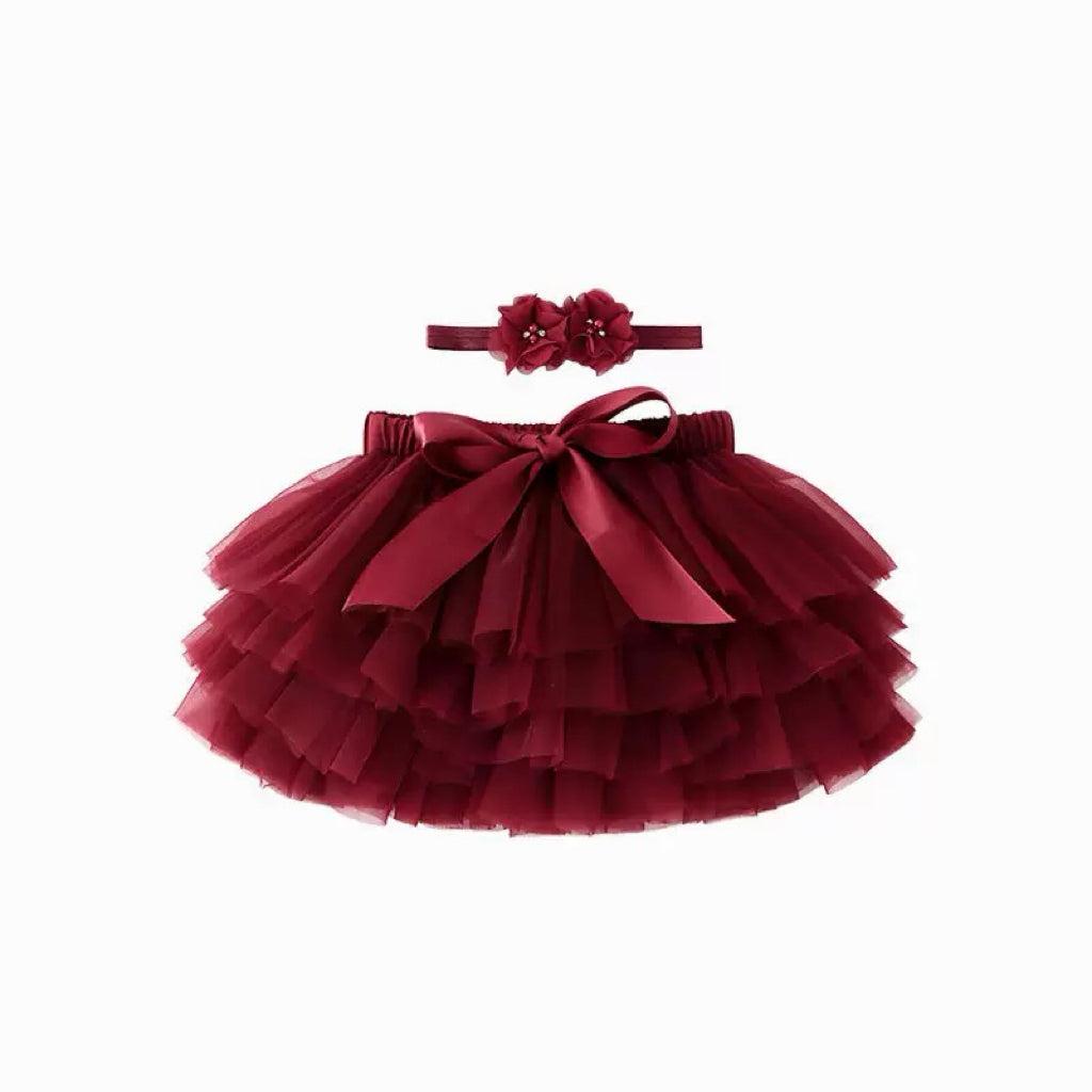 Tutu Skirt For Baby Dark Red