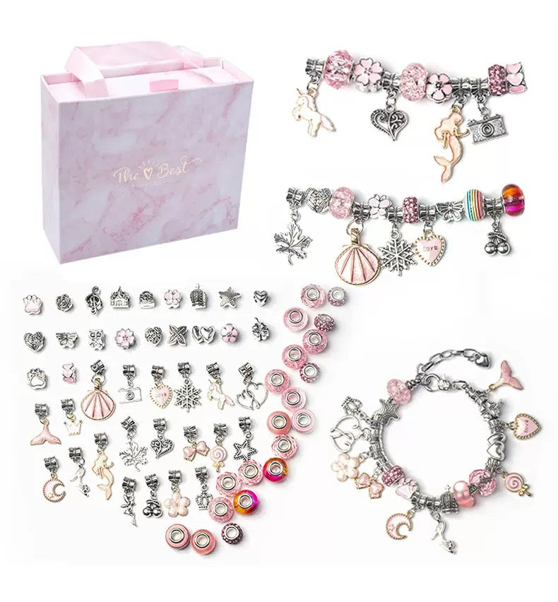 Girls Toys Charm Bracelet Jewelry Gift Set