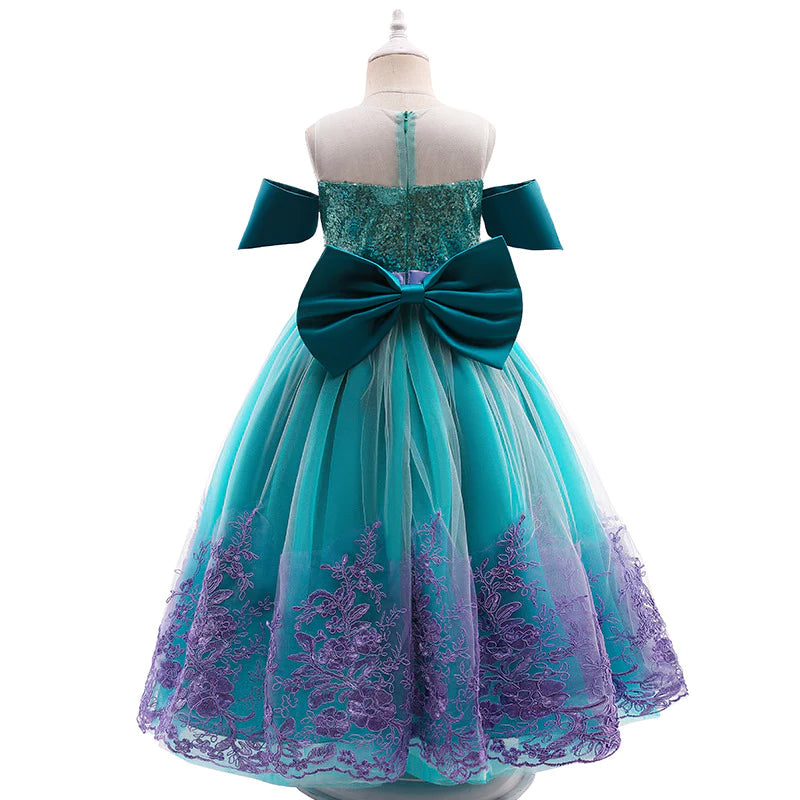 Embroidered Lace Mermaid Princess Dresses Style2