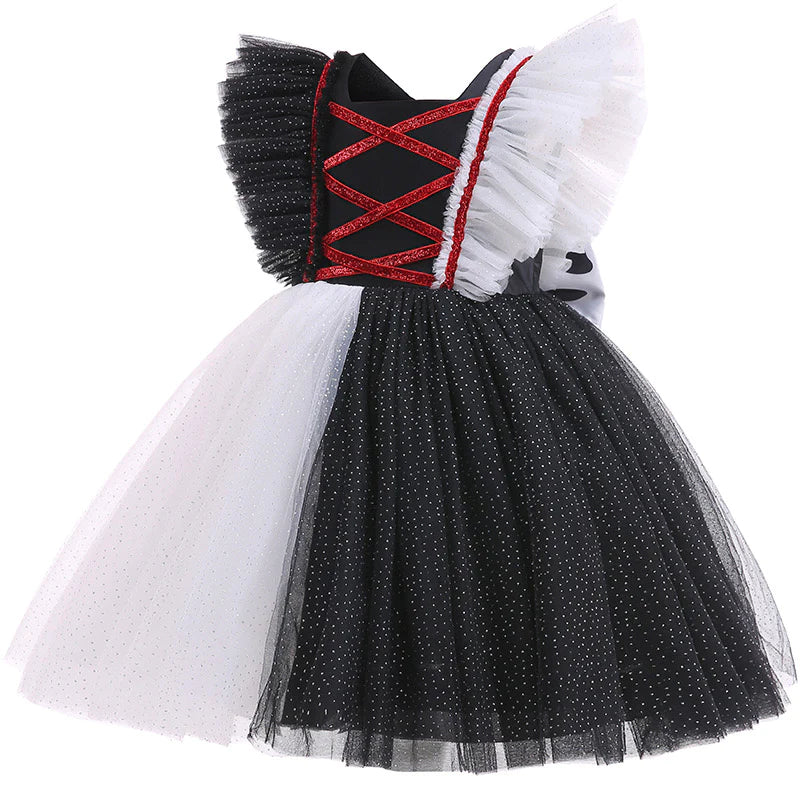 Cosplay Halloween Costume Party Black and White Dresses