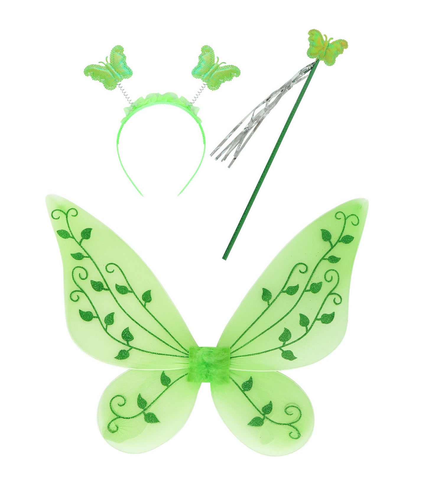 Magic Little Fairy Tinker Bell Costume With Butterfly Wings Party Dress Style2