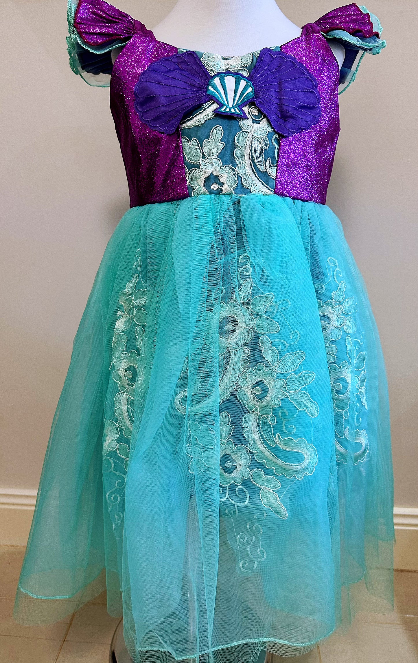 Embroidered Lace Mermaid Princess Dresses Style3