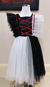 Cosplay Halloween Costume Party Black and White Dresses