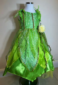 Magic Little Fairy Tinker Bell Costume With Butterfly Wings Party Dress Style2