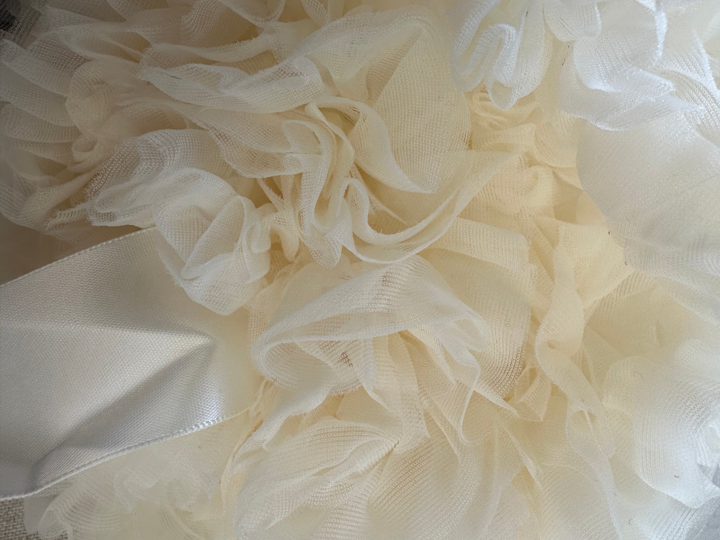 Girls Tutu Skirt  Rice White