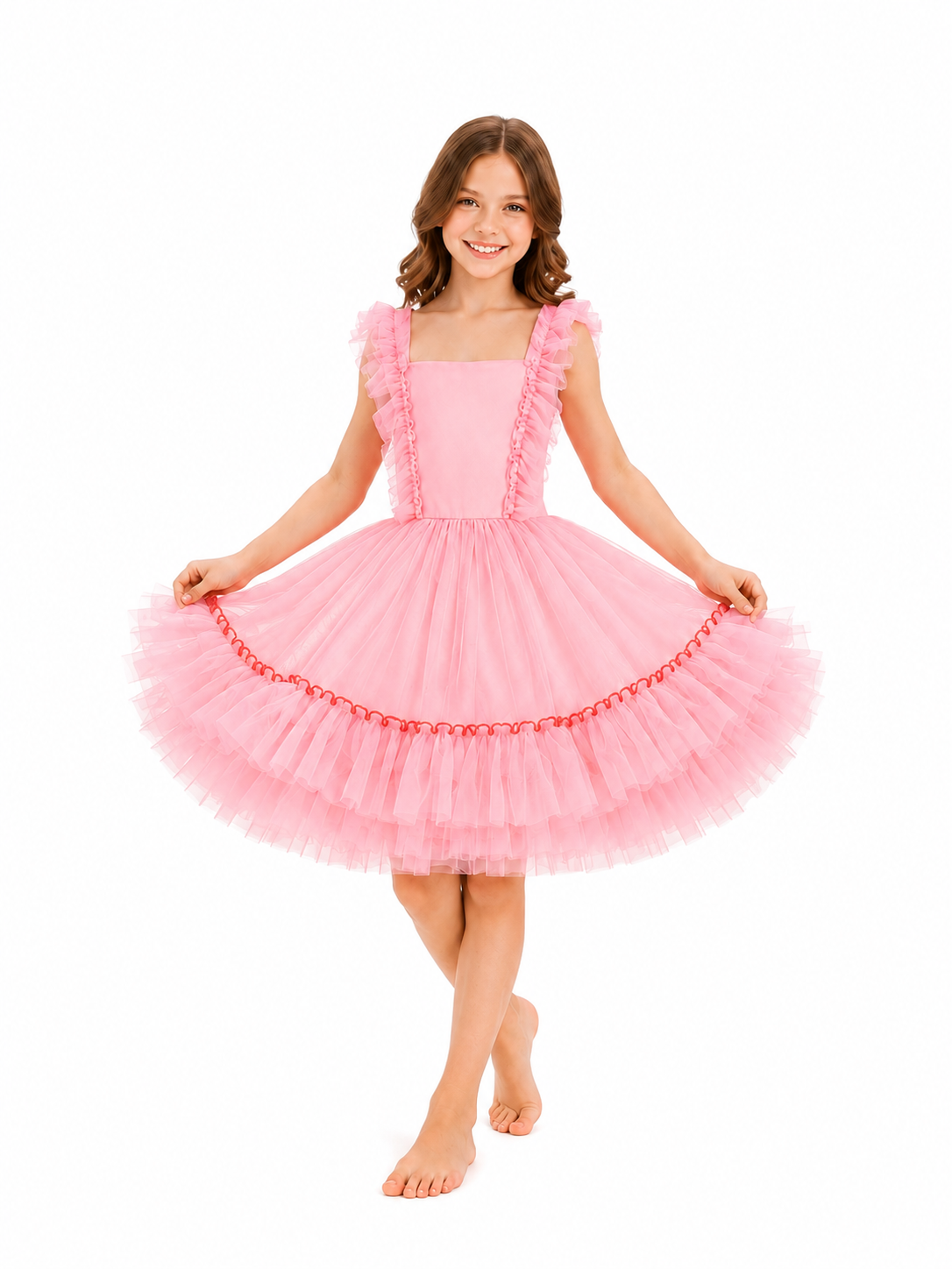 Siamese Tutu Dress Watermelon Pink