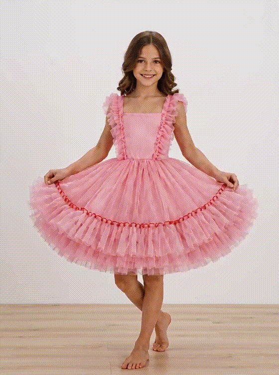 Siamese Tutu Dress Watermelon Pink
