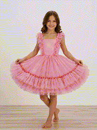 Siamese Tutu Dress Watermelon Pink
