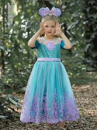 Embroidered Lace Mermaid Princess Dresses Style2