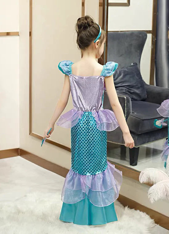 Embroidered Lace Mermaid Princess Dresses Style1