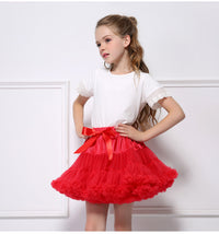 Girls Tutu Skirt Christmas Red