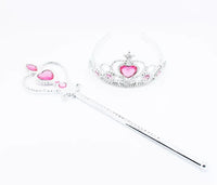 Princess Frozen Accessories Tiara Crown And Magic Wand